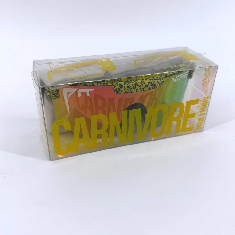 NEW Pit Viper The Carnivore Single Wide Sunglasses Leopard Print Neon WYLD1